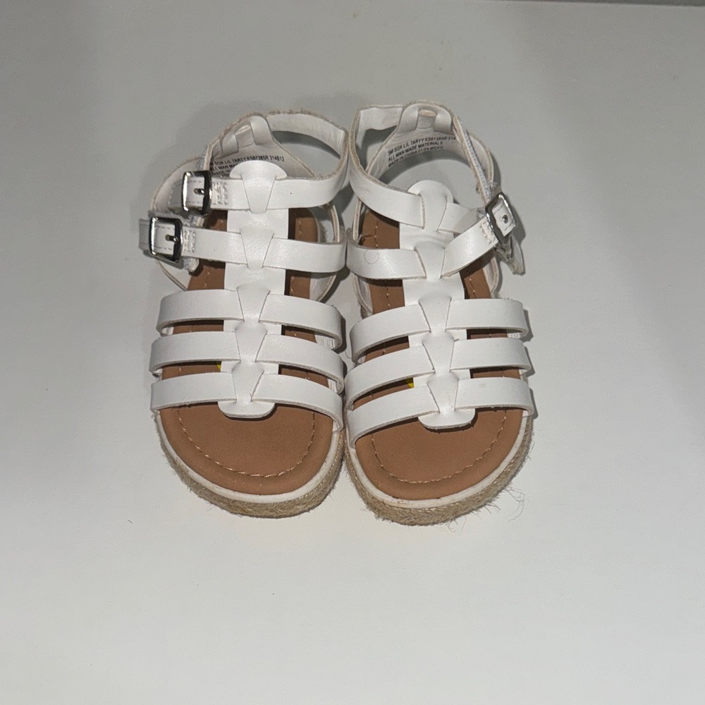 White Kids Sandals